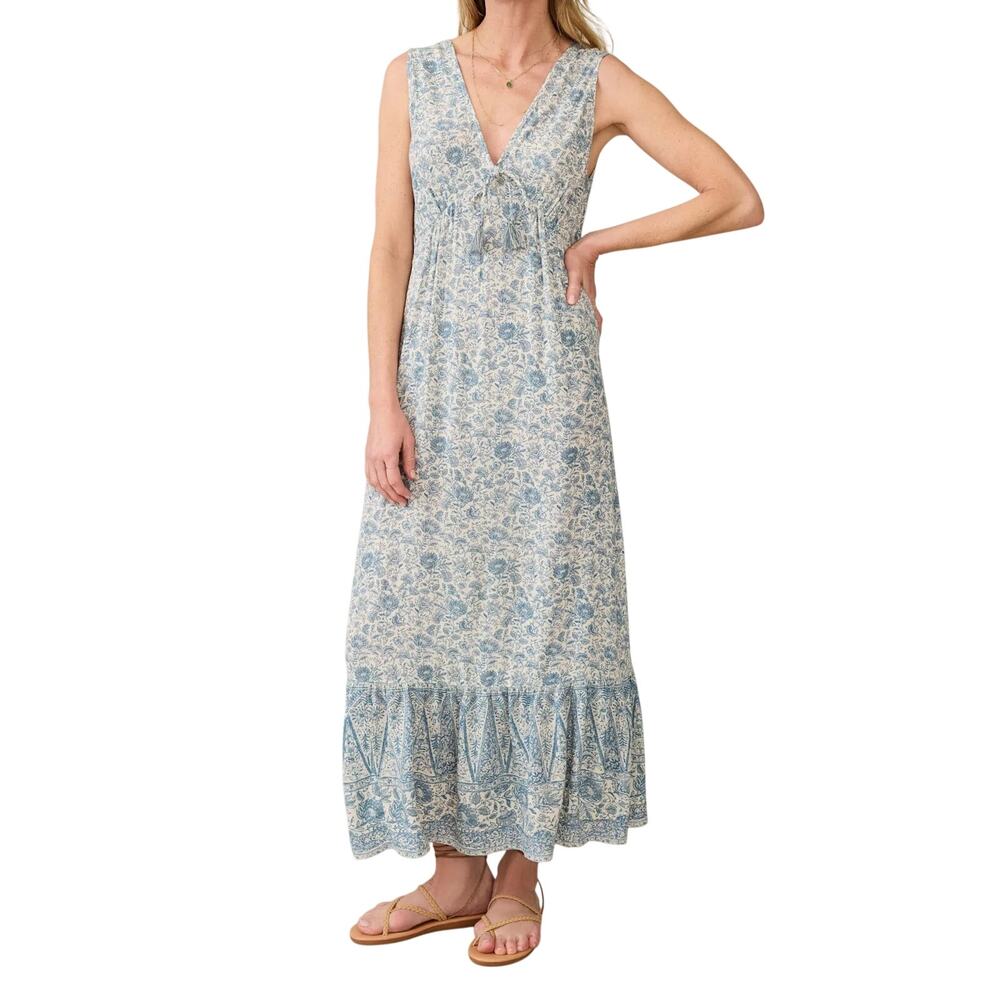 FAHERTY Women's Eden Dress Blue Water Floral Size XXL MSRP $198